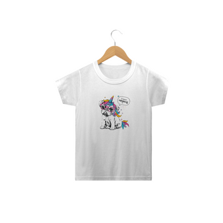 Nome do produtoCamiseta Infantil Bulldog Francês Unicórnio - I am So Magical