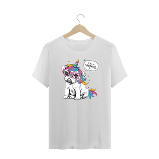 Nome do produtoCamiseta Plus Size Bulldog Francês Unicórnio - I am So Magical