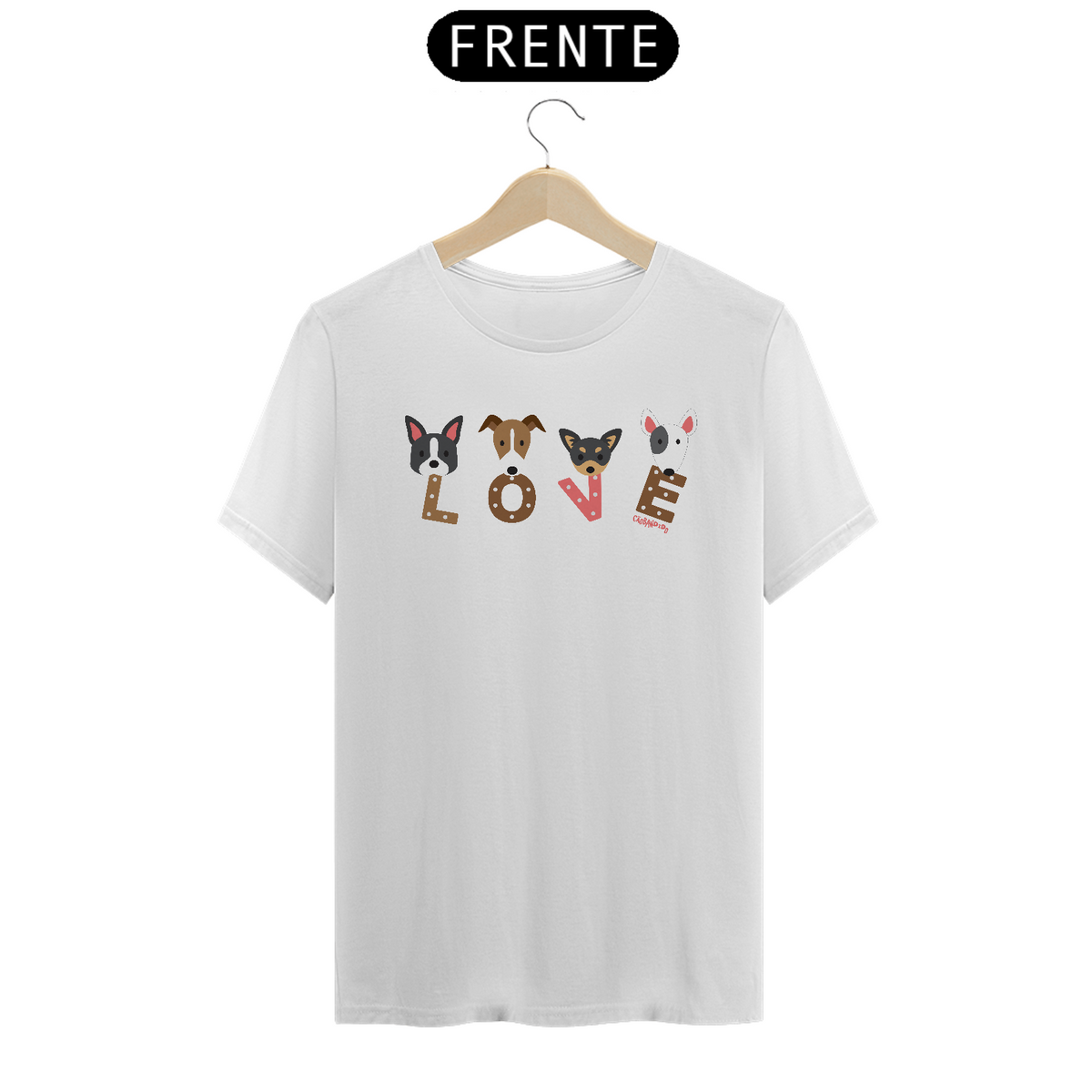 Nome do produto: Camiseta Cachorro Love