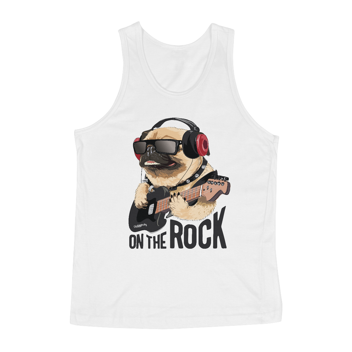 Nome do produto: Regata Pug On The Rock