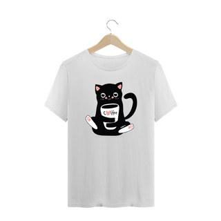 Nome do produtoCamiseta Plus Size Gato Preto Café