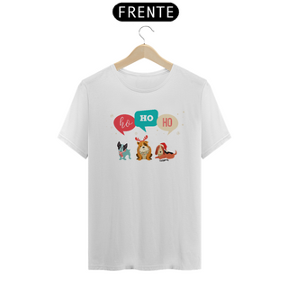 Nome do produtoCamiseta Cachorro Natal Ho Ho Ho