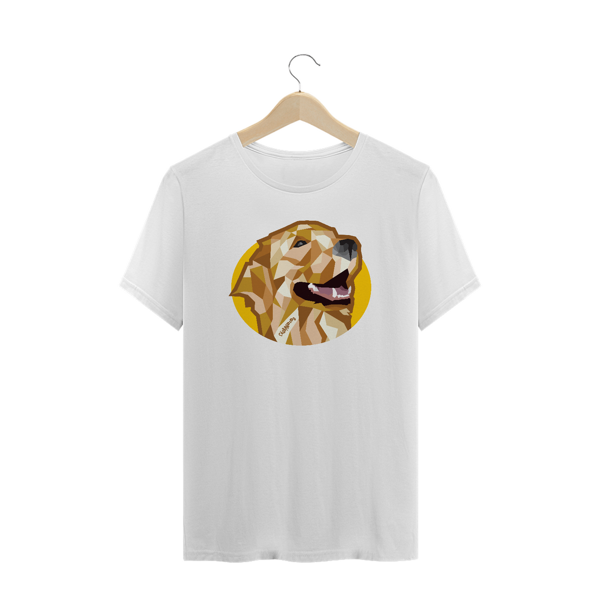 Nome do produto: Camiseta Plus Size Golden Retriever Mosaico Guth Dog