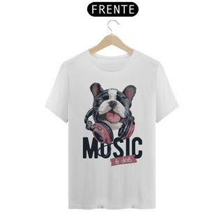 Nome do produtoCamiseta Music and Dog