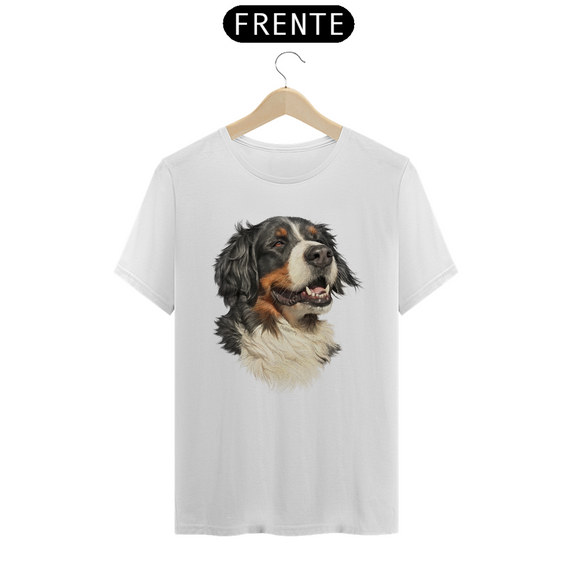 Camiseta Bernese Ilustração Realista