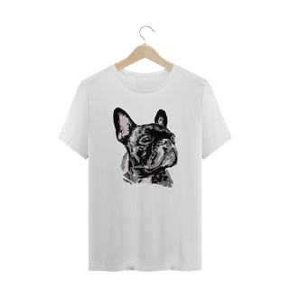 Nome do produtoCamiseta Plus Size Bulldog Francês Pintura Digital