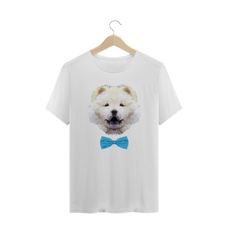 Nome do produtoCamiseta Plus Size Chow Chow Creme de Gravatinha