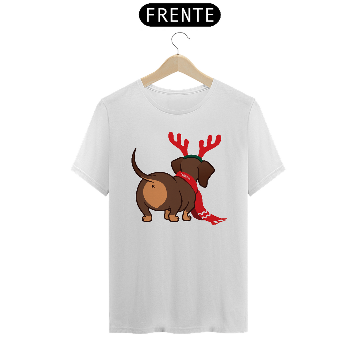 Nome do produto: Camiseta Dachshund Natal