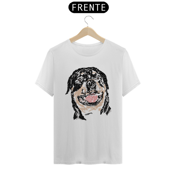 Camiseta Rottweiler Pintura Digital