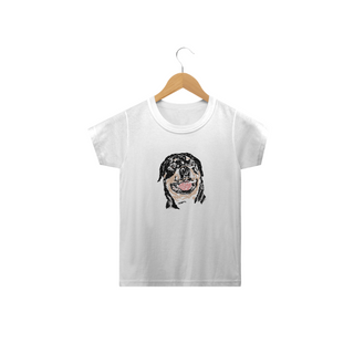 Camiseta Infantil Rottweiler Pintura Digital