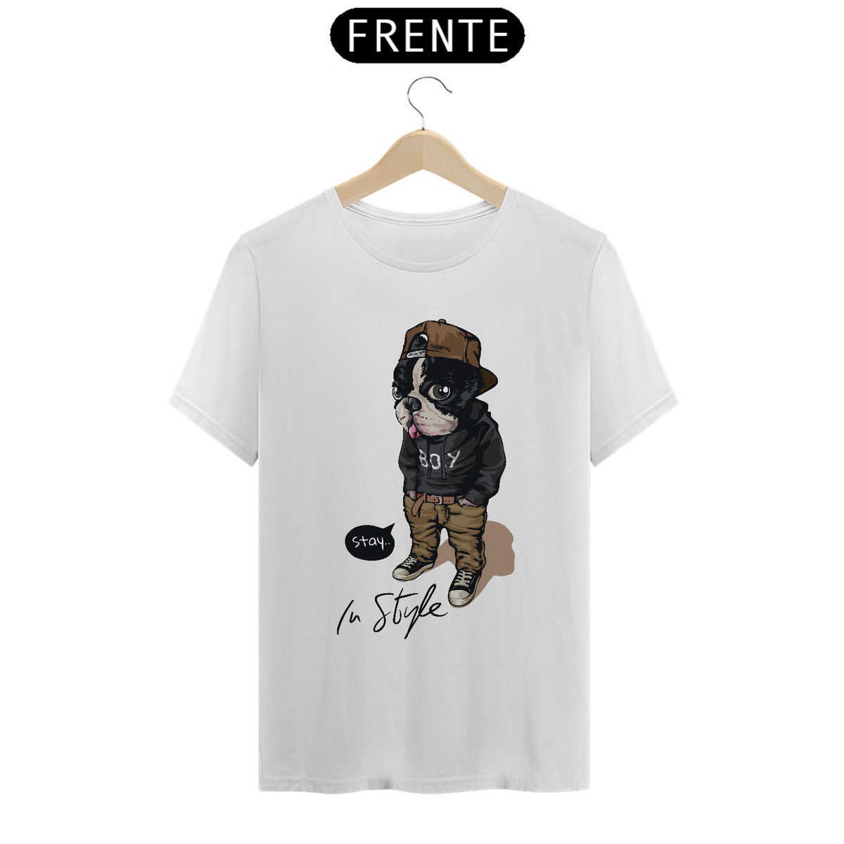 Nome do produto: Camiseta Cachorro - Stay in Style