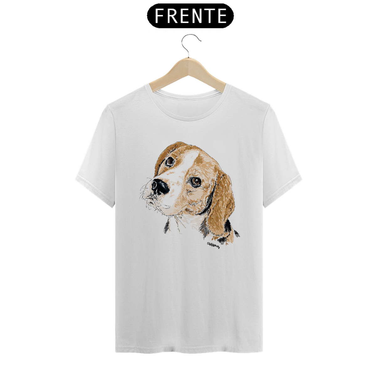 Nome do produto: Camiseta Beagle Pintura Digital