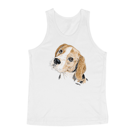 Camiseta Regata Beagle Pintura Digital