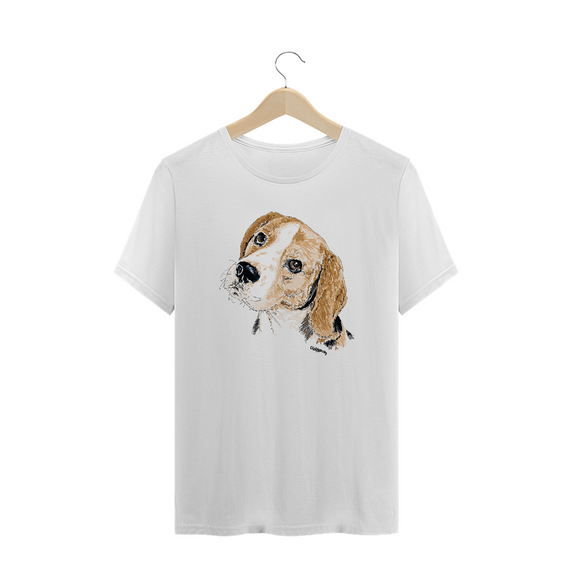 Camiseta Plus Size Beagle Pintura Digital