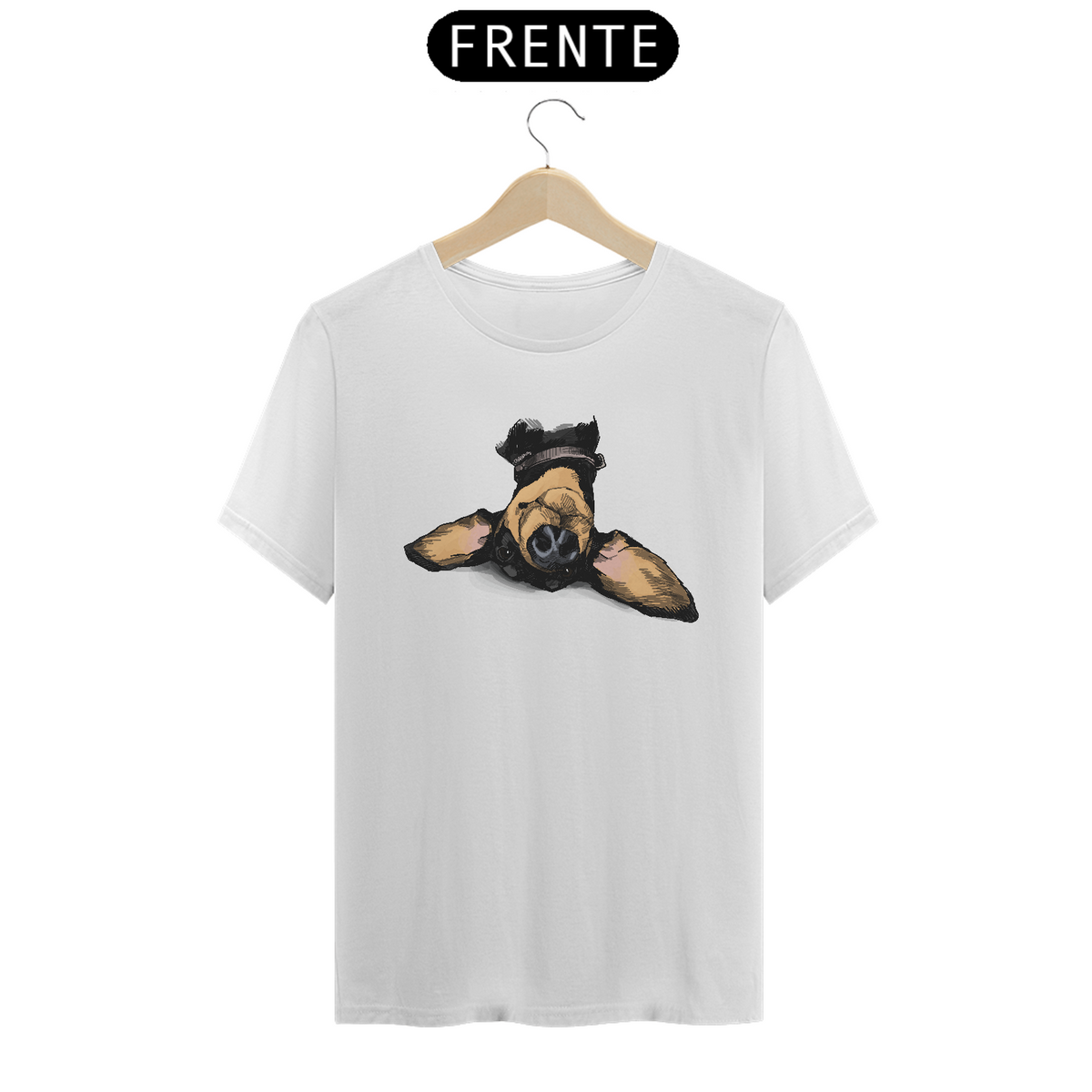 Nome do produto: Camiseta Dachshund de Cabeça para Baixo