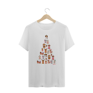 Nome do produtoCamiseta Plus Size Cachorro Árvore de Natal