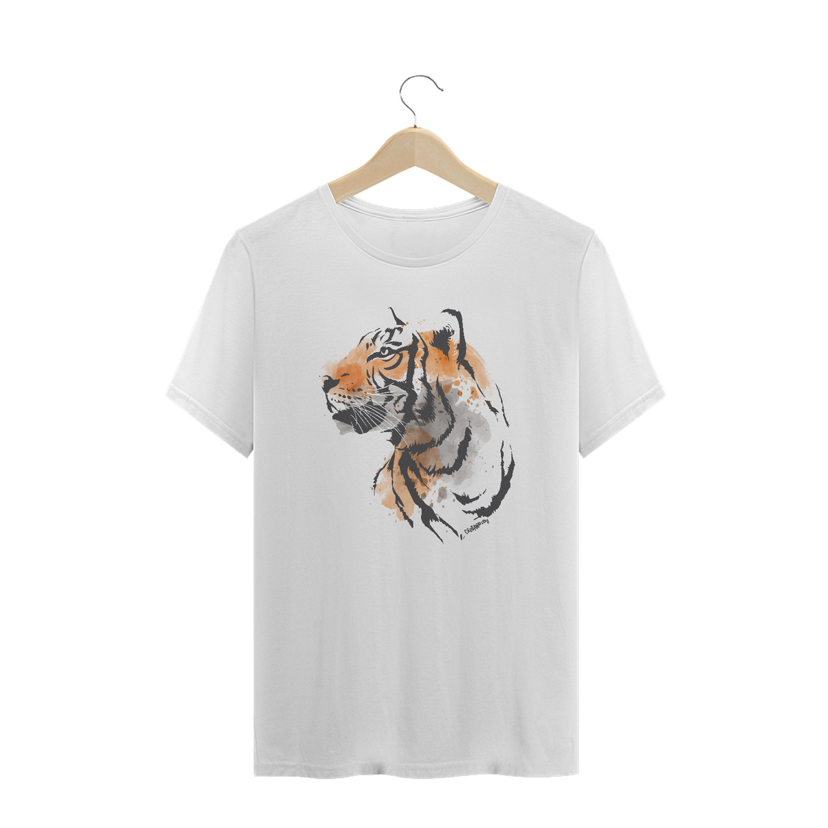 Nome do produto: Camiseta Plus Size Tigre - Modelo 2