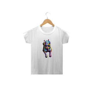 Nome do produtoCamiseta Infantil Cachorro Deitado Pop Art