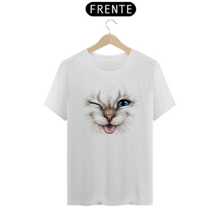 Nome do produtoCamiseta Gato Piscando