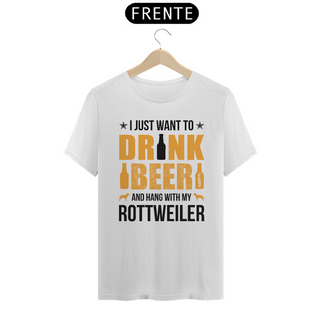 Camiseta Cerveja e Rottweiler