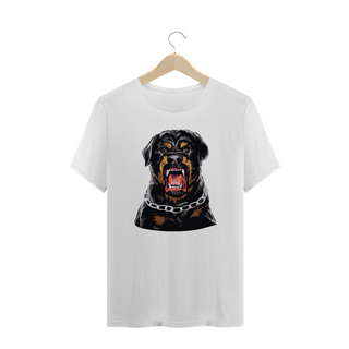 Nome do produtoCamiseta Plus Size Rottweiler com Cara de Bravo