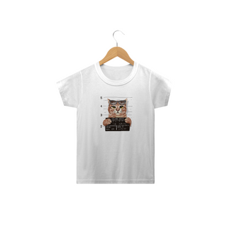 Nome do produtoCamiseta Infantil Gato Bandido