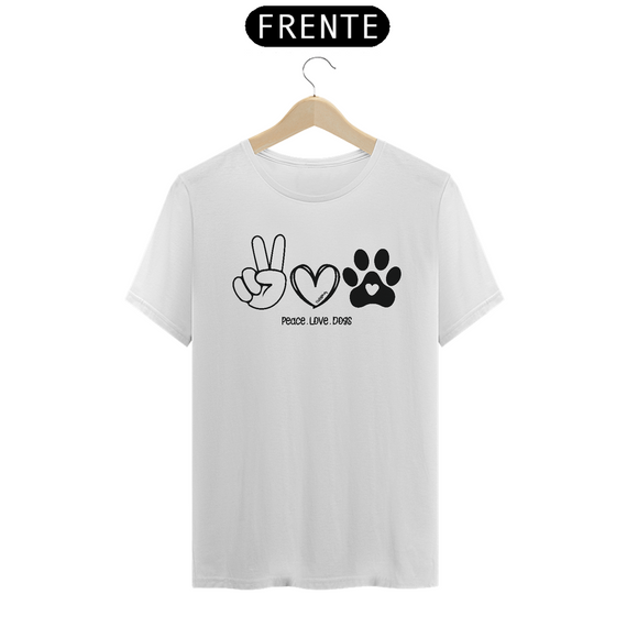 Camiseta Peace, love, dogs