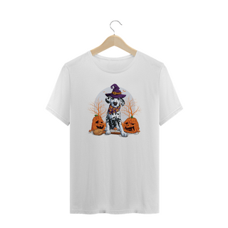 Camiseta Plus Size Dálmata Halloween