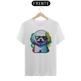 Nome do produtoCamiseta Bichon Frisé de Óculos de Sol