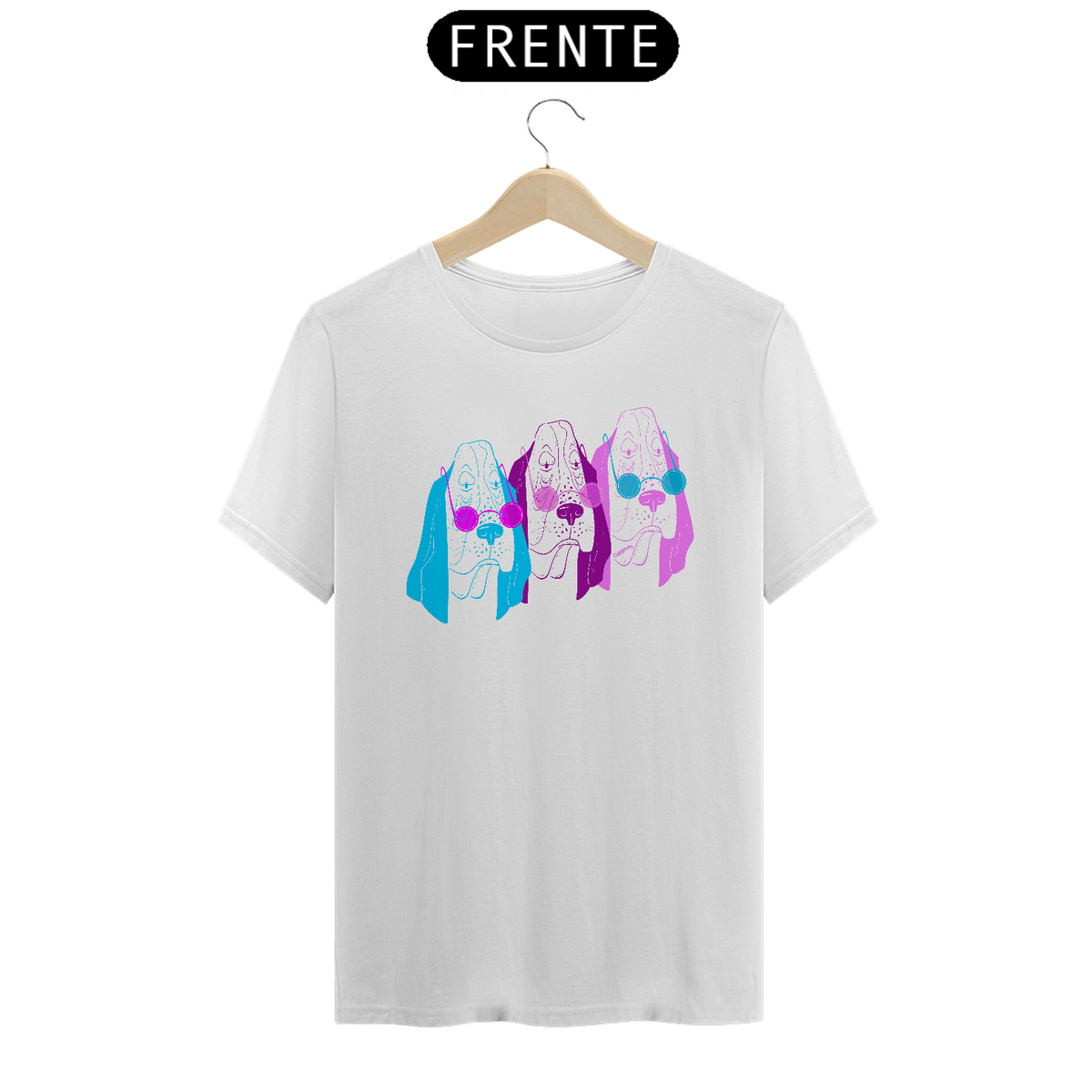 Nome do produto: Camiseta Basset Hound Triplo