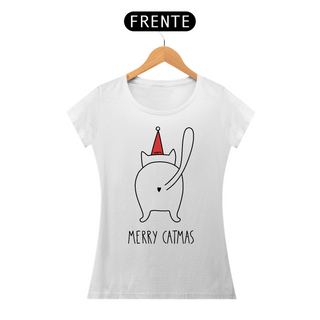 Nome do produtoBaby Look Gato Natal - Merry Catmas