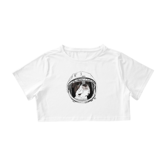 Cropped Boston Terrier Astronauta