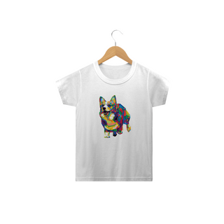 Nome do produtoCamiseta Infantil Welsh Corgi Pop Art