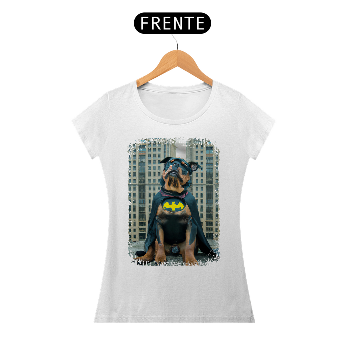 Nome do produto: Baby Look Rottweiler Batman