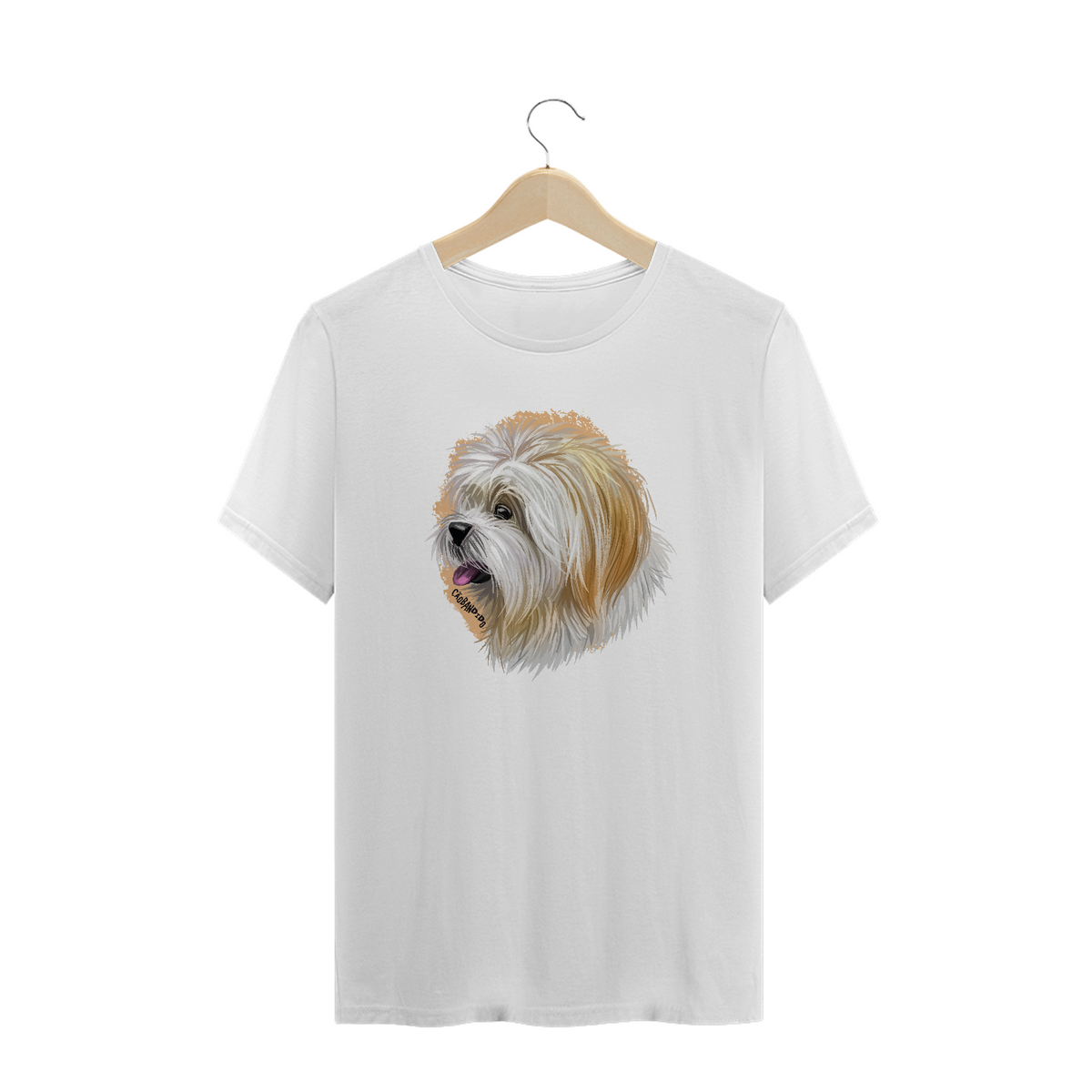 Nome do produto: Camiseta Plus Size Lhasa Apso