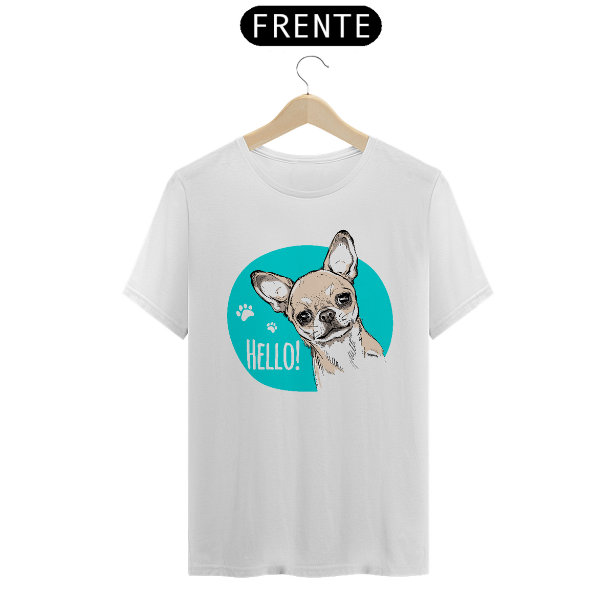 Nome do produto: Camiseta Chihuahua Hello