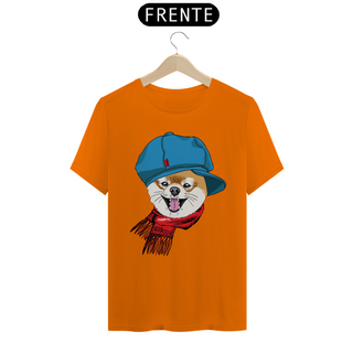 Nome do produtoCamiseta Spitz Alemão de Boina e Cachecol