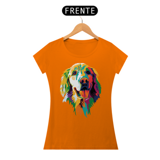 Nome do produtoBaby Look Golden Retriever Ilustração Cores