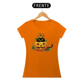 Nome do produtoBaby Look Gato Preto Halloween