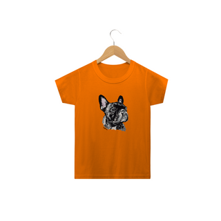 Nome do produtoCamiseta Infantil Bulldog Francês Pintura Digital