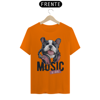 Nome do produtoCamiseta Music and Dog