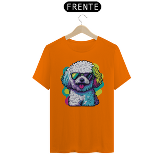 Nome do produtoCamiseta Bichon Frisé de Óculos de Sol