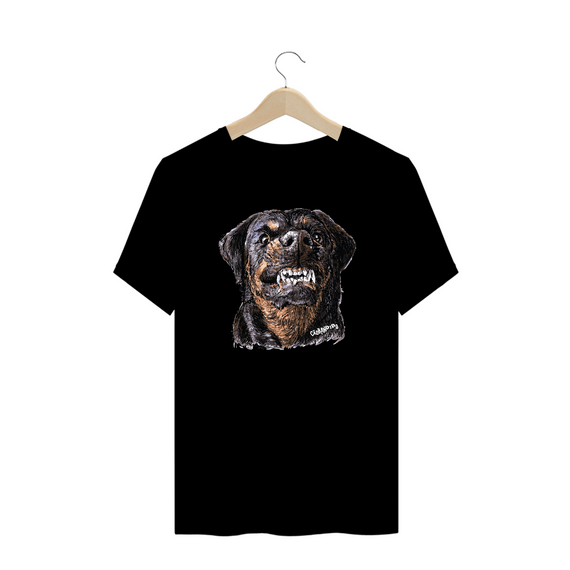 Camiseta Plus Size Rottweiler Bravo