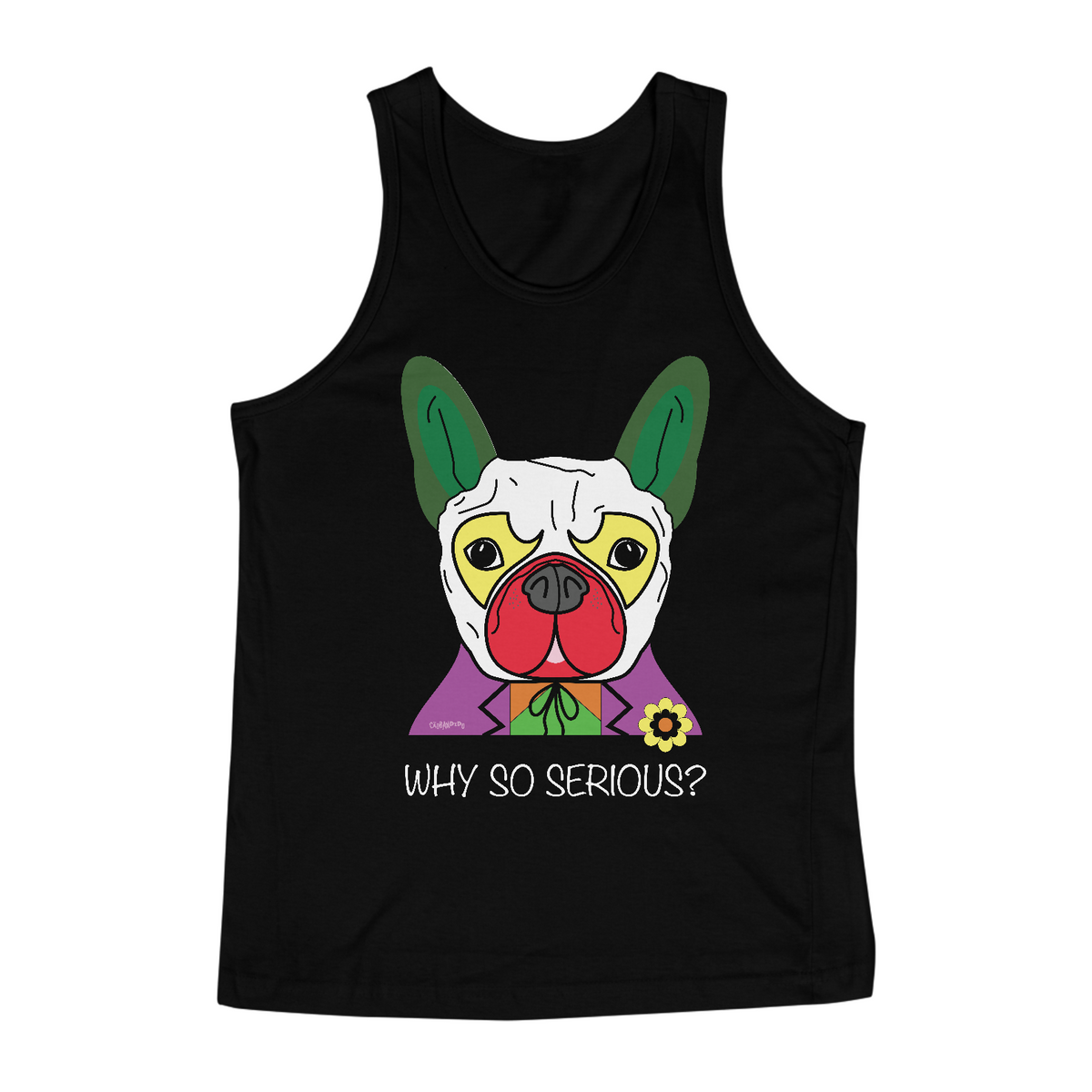 Nome do produto: Regata Cachorro Coringa - Why So Serious?