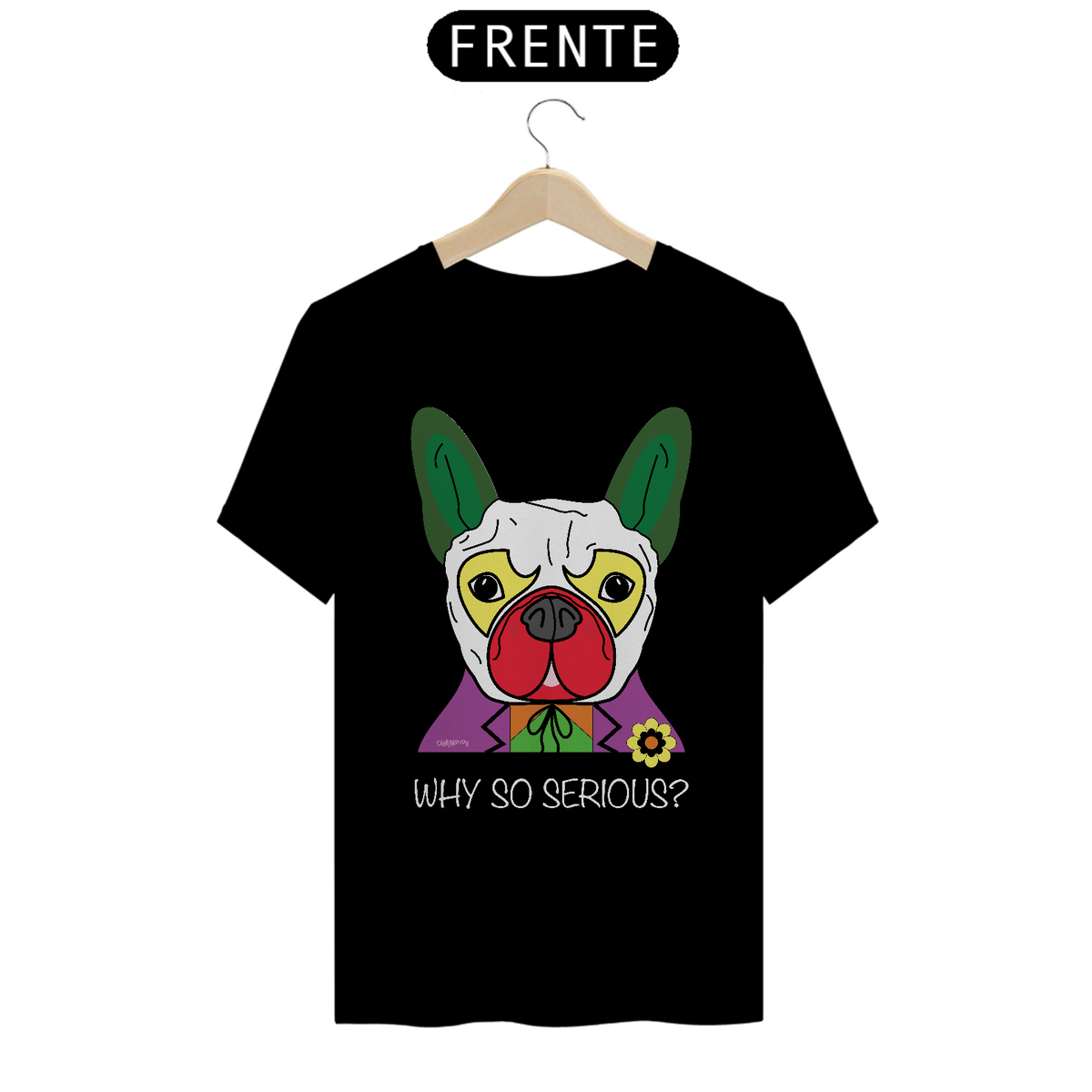 Nome do produto: Camiseta Cachorro Coringa - Why So Serious?