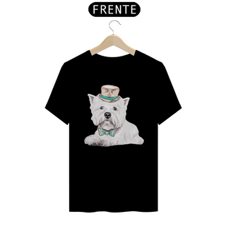 Nome do produtoCamiseta West Terrier de Gravata e Chapéu