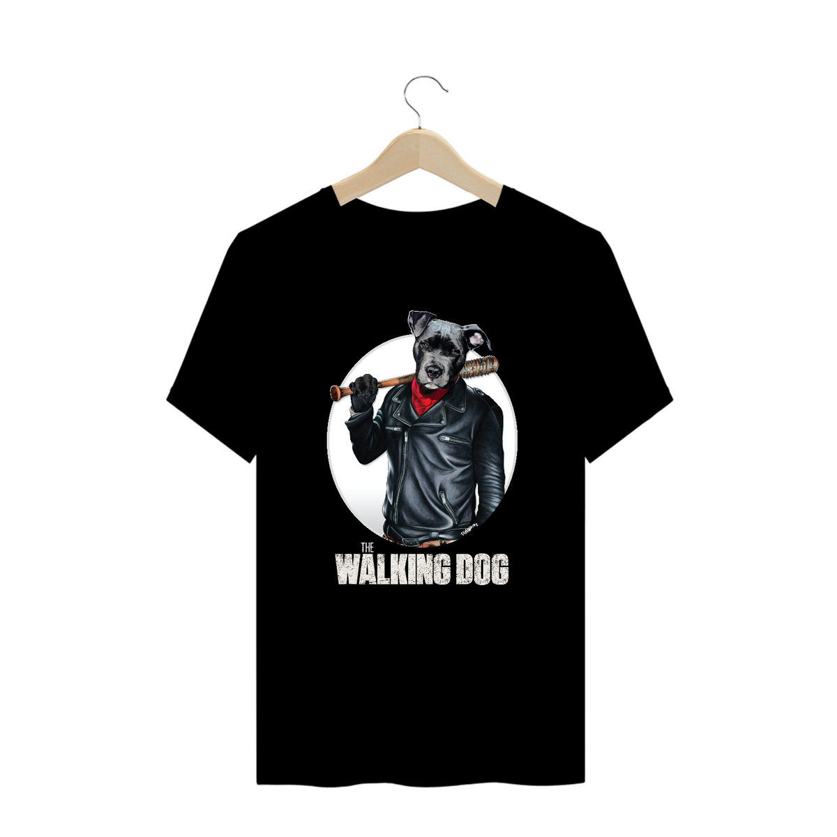 Nome do produto: Camiseta Plus Size Cachorro The Walking Dog
