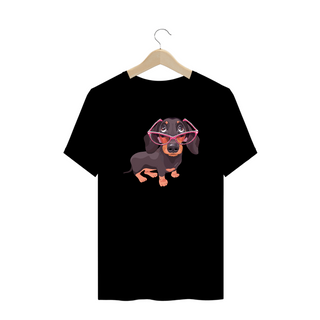 Nome do produtoCamiseta Plus SIze Dachshund de Óculos