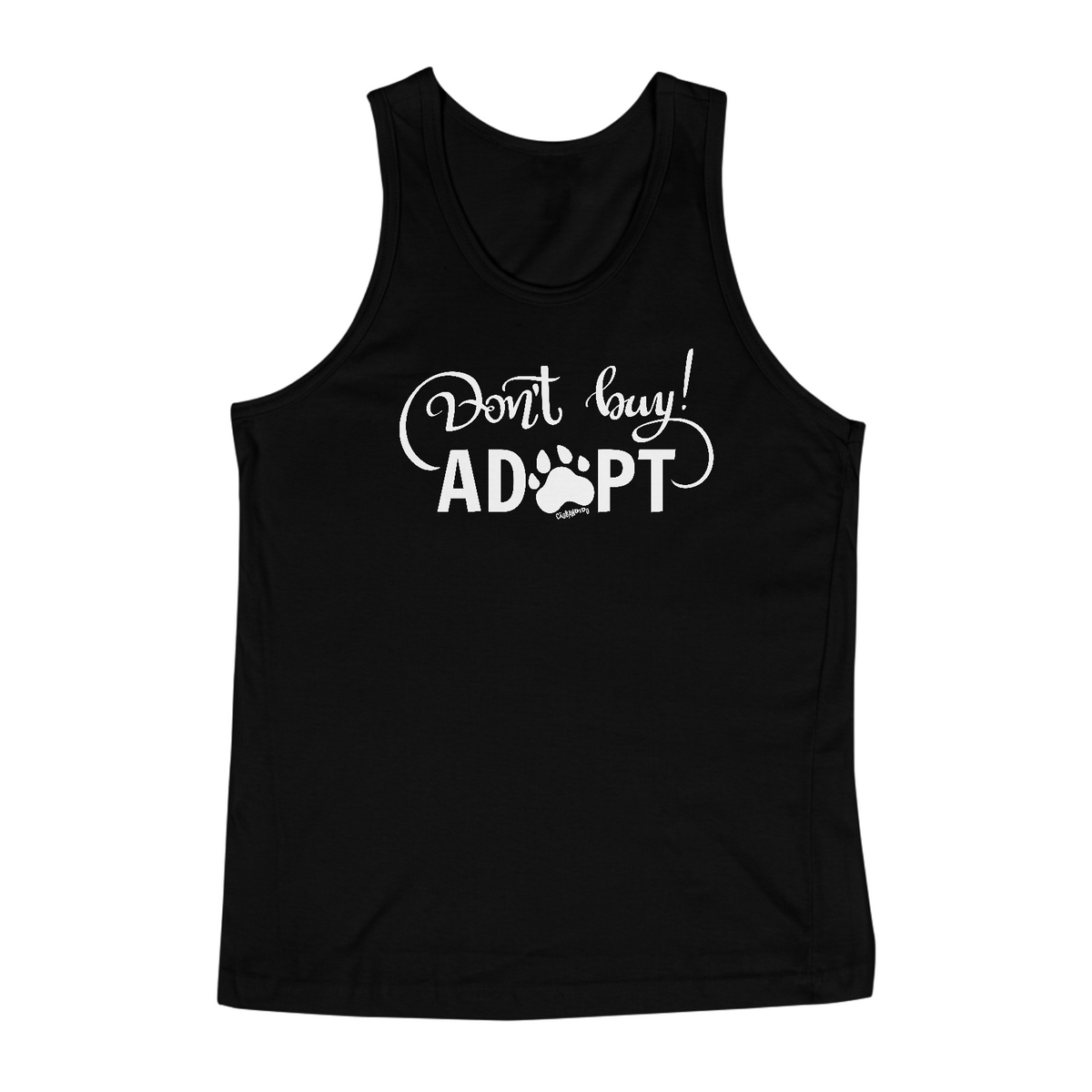 Nome do produto: Regata Don\'t Buy, Adopt!