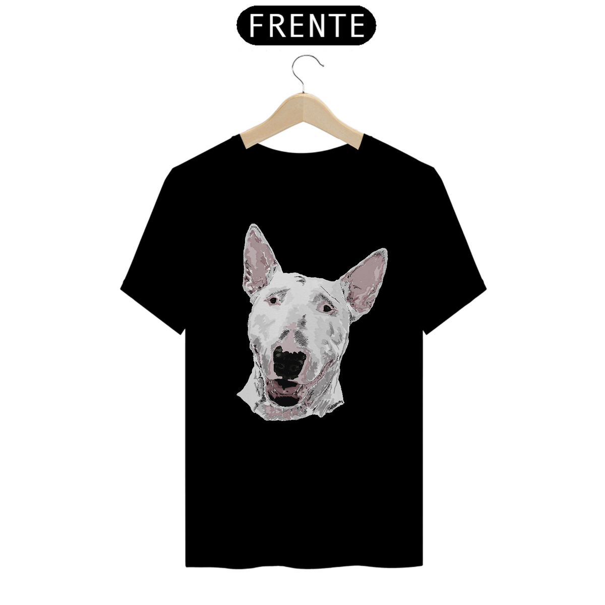 Nome do produto: Camiseta Bull Terrier Pintura Digital